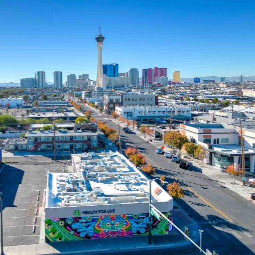 Retail space drone photographer Las Vegas