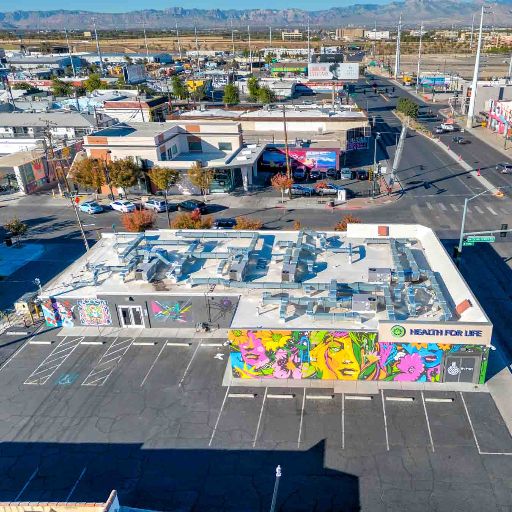 Retail space drone photographer Las Vegas