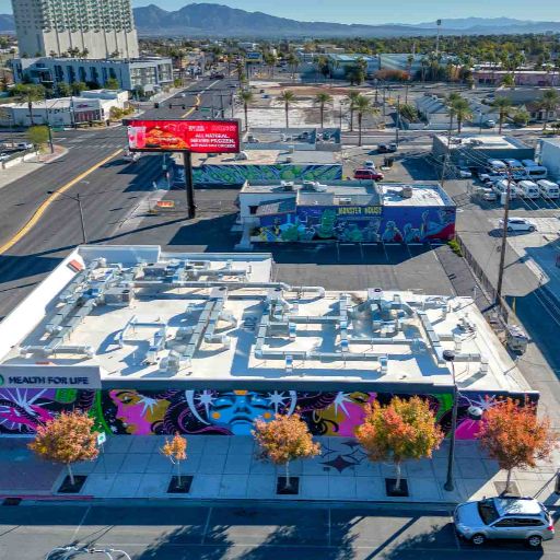 Retail space drone photographer Las Vegas
