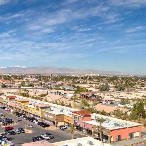 Retail space drone photographer Las Vegas