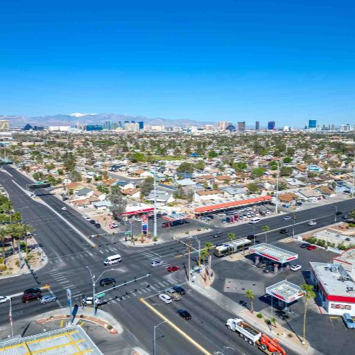 Retail space drone photographer Las Vegas