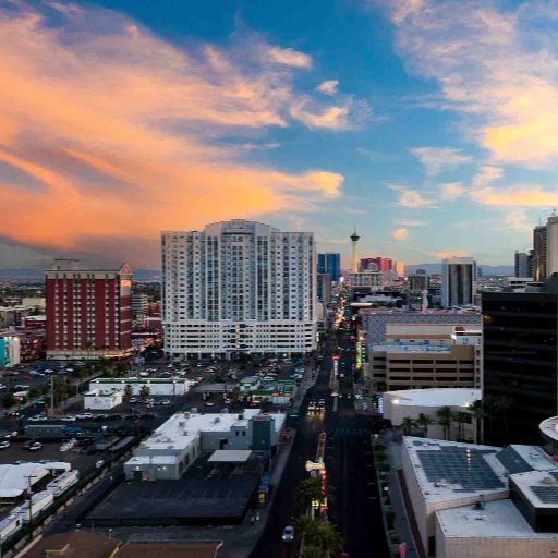 Commercial real estate twilight photographer Las Vegas